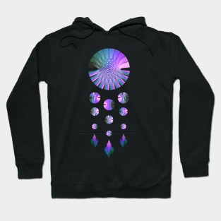 Dream Catcher | Nebula Blue Green Pink Black Hoodie